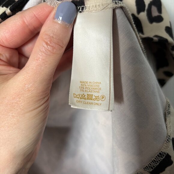 Kate Spade Leopard Print Half Sleeve Fit and Flare Dress Womens Size 0 - Picture 5 of 11